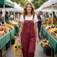 Enfärgad jumpsuit med raka ben och fickor