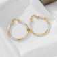 Eleganta tvinnade hoop-örhängen för damer – Slimmade & lätta – Guldpläterade, tidlös design – perfekta för vardag eller fest – smidiga att bära hela dagen 💛