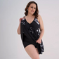 👗50% RABATT NU!🎀Damernas Tryckt Ärmlös V-ringad Baddräkt