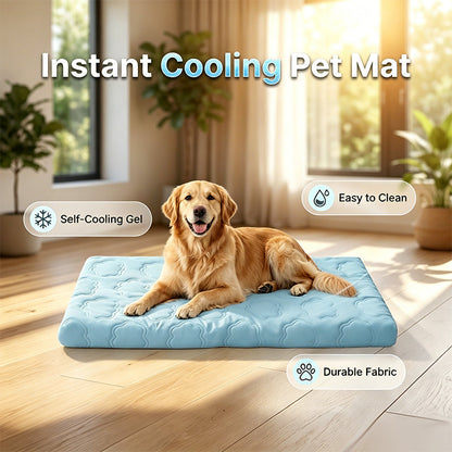 🐾 50% RABATT NU! ❄️ Kylmatta för Husdjur med Omedelbar Kylning – Reptålig & Giftfri – Perfekt för Varma Sommardagar ☀️