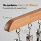 🏠 KÖP 1, FÅ 1 GRATIS! 👔 Multi-clip wooden hanger – Utrymmessparande klädhängare med 10 klämmor – Perfekt för kjolar, byxor eller accessoarer – håller garderoben snygg & organiserad ✨
