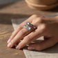 💍 50% RABATT! ⏳ Vintage justerbar öppen ring – Droppformad glödande zirkon – Elegant & tidlös – perfekt för vardag eller fest 💧✨