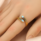 💍 50% RABATT! ⏳ Vintage justerbar öppen ring – Droppformad glödande zirkon – Elegant & tidlös – perfekt för vardag eller fest 💧✨