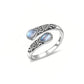 💍 50% RABATT! ⏳ Vintage justerbar öppen ring – Droppformad glödande zirkon – Elegant & tidlös – perfekt för vardag eller fest 💧✨