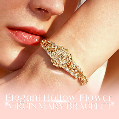 Elegant armband med Jungfru Maria och filigranmönster