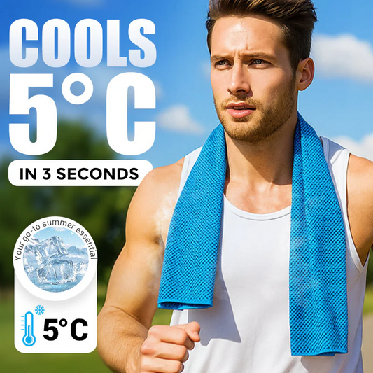🔥50 % RABATT!🎁Exklusivt erbjudande som gäller under en begränsad tid! 💦Handduk för kallsvett som du kan använda var som helst, när som helst! Återanvändbar, mjuk, absorberande och svalkande – klar för leverans till Storbritannien!