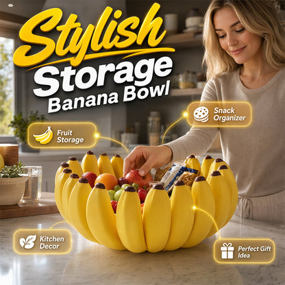 🔥50 % RABATT🍌 Förvaringsskål i bananform | Skulptural dekorativ förvaring · Mångsidig – passar på bänkskivor, bord och hyllor