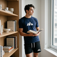 👕 TIDSBEGRÄNSAT 50% RABATT! ✨ Herr Kortärmad T-shirt & Shorts med Dragsko – Geometriskt Tryck, Andningsbar, Mångsidig 🔥