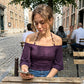 🌹 50% RABATT NU! 🌹Dam Off-Shoulder Halterneck Topp