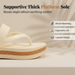 👡 50% RABATT NU! 🌸 Dam Flätade Rem Plattform Flip-Flops – Kuddat fotsulor & hållbara remmar – Lättviktiga, perfekta för strand, pool eller avslappnade sommardagar – bekväma och snygga ☀️
