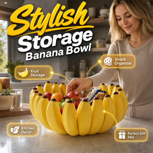🍌 Kreativ bananformad fruktskål – lekfull design, öppen förvaring & stabil form