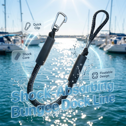 Bungee Dock Line with Stainless Steel Clip