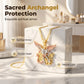 Tri-Tone Angel Guardian-hänge med halsband