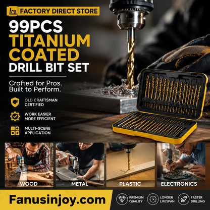 🏭✨ Fabriksbutik – 50-delars borrsats i titan 🔩⚡🧰