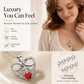 Halsband med Infinity Heart-kors och vinge-hänge