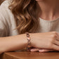 Elegant magnetarmband med hjärtlänkar