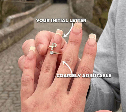 💍 50% RABATT NU! ❤️ Kärleksring med Initial – Personlig, justerbar & perfekt som en meningsfull present till dig själv eller någon du älskar ✨