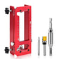 🔧 50 % RABATT NU! 📐 Justerbart gångjärnsfräsverktyg – komplett kit – 6061 aluminium, justerbar längd & djup – perfekt för proffs och DIY 🚪