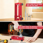 🔧 50 % RABATT NU! 📐 Justerbart gångjärnsfräsverktyg – komplett kit – 6061 aluminium, justerbar längd & djup – perfekt för proffs och DIY 🚪