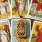 Vintage Tiny Tarot Card Necklace