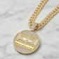 Statement-halsband med kubanskt hänge och kedja
