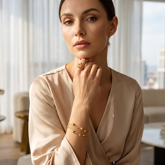 Sparkle Wrap-armbandsset för damer