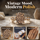 Oval ring i vintage-stil med leopardmönster