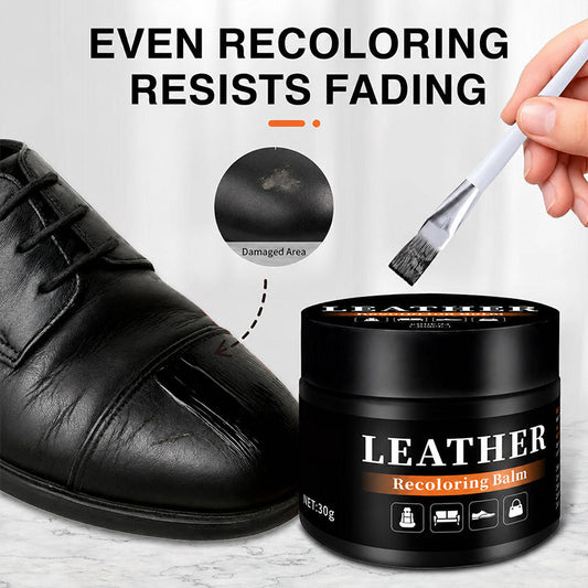 👞 50 % RABATT NU! 🎨 Allroundbalm för läderfärgreparation – neutral pH-formel, återställer blekta ytor & passar skor, soffor och väskor 🧵