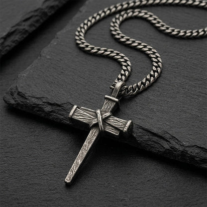 ⏳Limited-time 50% off⏰Men's Vintage Nail Cross Pendant Necklace