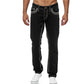 Herrjeans med hög elasticitet och dubbla sömmar