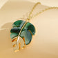 Fashion Leaf Pendant Necklace