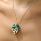 Fashion Leaf Pendant Necklace