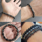 Armband i vintage-stil med runda syntetstenar