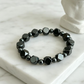 Armband i vintage-stil med runda syntetstenar