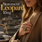Vintage-ring i koppar med leopardmönster