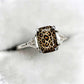 Vintage-ring i koppar med leopardmönster