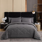 🛏️ 50 % RABATT NU! 🧵 3-delat quiltat täckeset – mjukt material, diamantsöm & allsäsongskomfort – perfekt för bekväm sömn 🌙