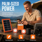 🔥50% RABATT NU!💥☀️Bärbart solenergisystem🔋4W solpanel, 2400mAh batteri, med LED-lampor🛡️