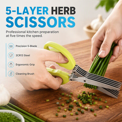 5-Layer Herb Scissors