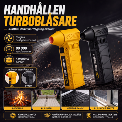 Bärbar mångsidig handhållen turboblåsare