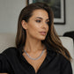 Silver Tone Stainless Steel Chain Necklace