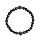 Elegant armband med svarta obsidianpärlor