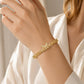 Armband med fjärilslänkar, 18K guldpläterat