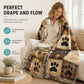 🐾 50 % RABATT NU! 🧶 Söt flanellfilt med tassavtryck – mysig värme, levande tryck & mångsidig – perfekt för soffan, sängen och djurvänliga hem 🏠