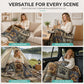 🐾 50 % RABATT NU! 🧶 Söt flanellfilt med tassavtryck – mysig värme, levande tryck & mångsidig – perfekt för soffan, sängen och djurvänliga hem 🏠