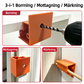 🚪 50 % RABATT NU! 📐 3-i-1 träbearbetningsmall – positionering, returfjäder & 20/23 mm borr- och trimverktyg ✨