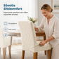 🛋️ Tyg överdrag för matstol i stretchjakkard – Hög elastiskt tyg, strukturerat vävt mönster & universell passform