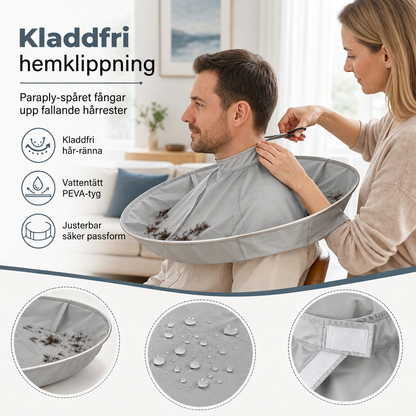 🥳 50 % RABATT! ✂️ Vattentät klippkappa med håruppsamlare