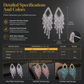 💎 50 % RABATT! ✨ Örhängen med zirkoner – Droppformade med tofsar och elegant glans ✨