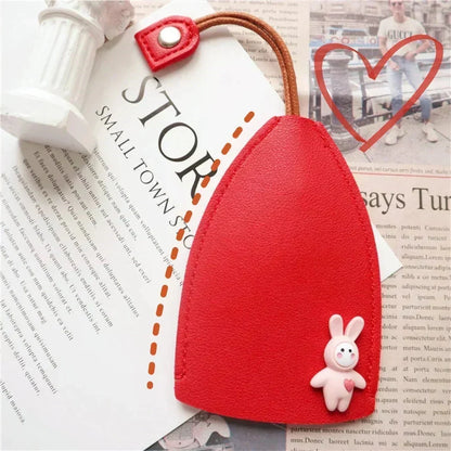 🐰 50% RABATT NU! 🔑 Söt kaninformad nyckelväska – högkvalitativt läder, dolda nyckelringar & perfekt gåva ✨